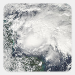 Tropical Storm Ida in the Caribbean Sea Square Sticker