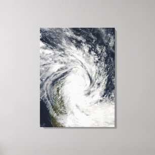 Tropical Storm Jade coming ashore over Madagasc Canvas Print
