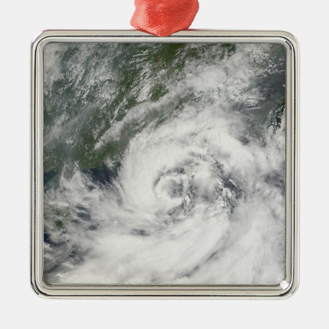 Tropical Storm Kammuri Metal Tree Decoration (Front)