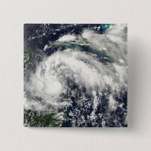 Tropical Storm Karl 15 Cm Square Badge (Front)