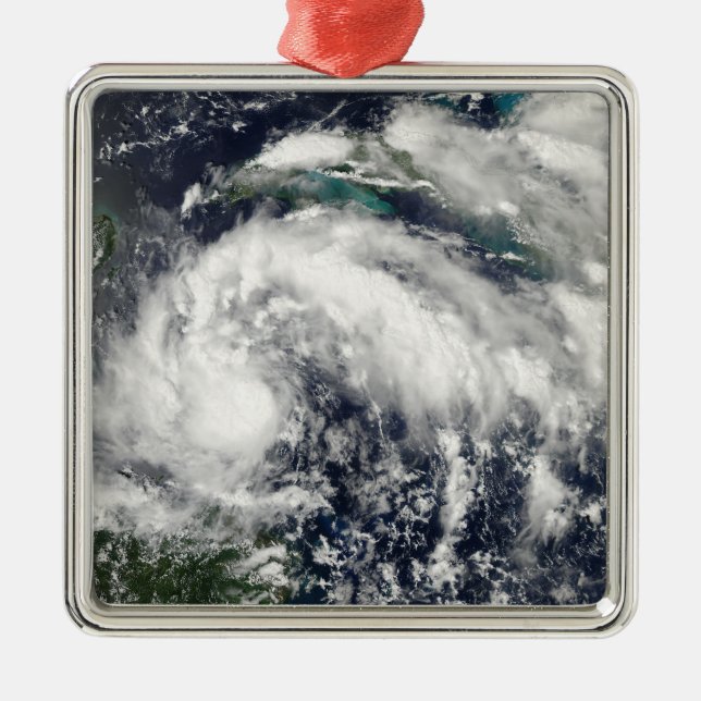 Tropical Storm Karl Metal Tree Decoration (Front)