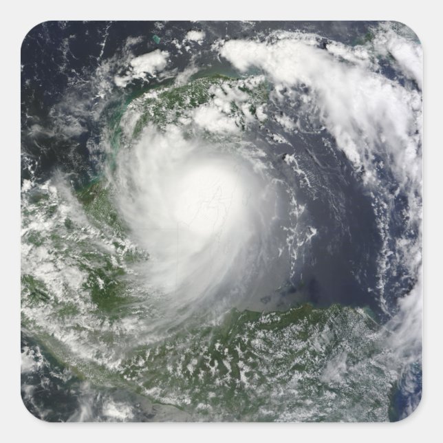 Tropical Storm Karl over the Yucatan Peninsula Square Sticker (Front)