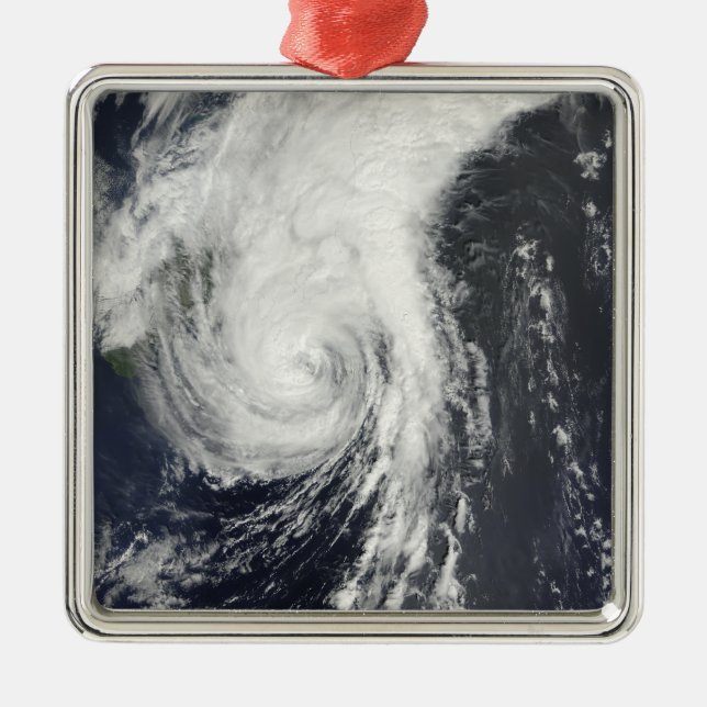 Tropical Storm Krovanh Metal Tree Decoration (Front)