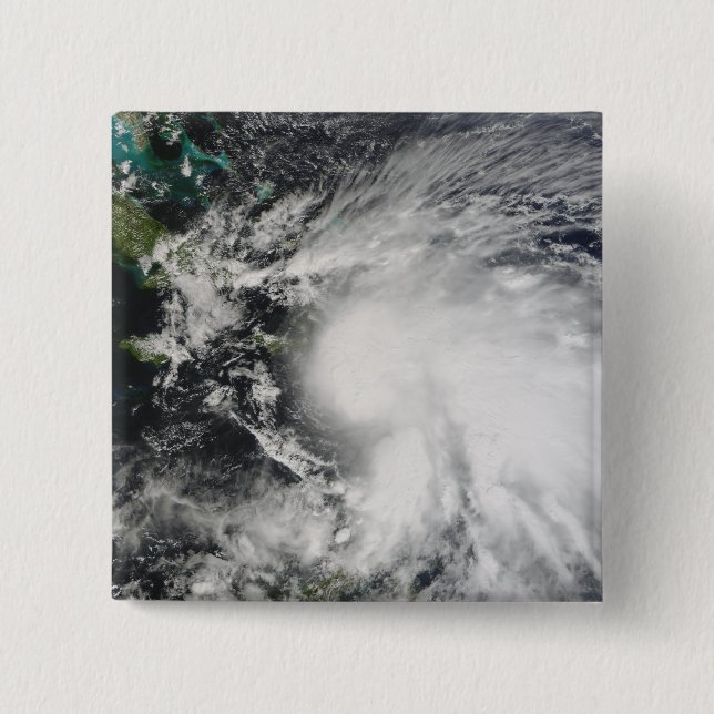Tropical Storm Noel over Haiti 15 Cm Square Badge (Front)