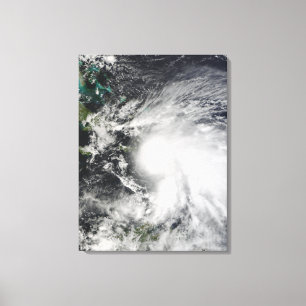 Tropical Storm Noel over Haiti Canvas Print