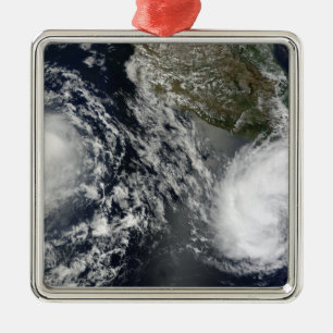 Tropical Storms Blas and Celia Metal Tree Decoration