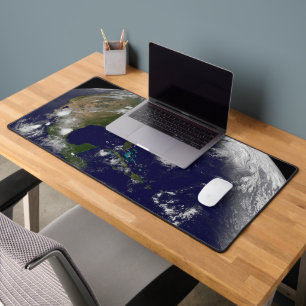Tropical Storms On Planet Earth. Desk Mat