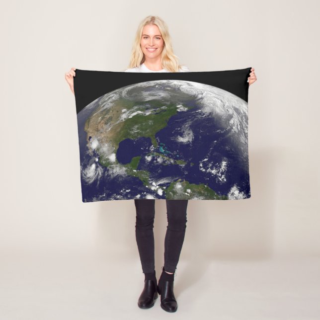 Tropical Storms On Planet Earth. Fleece Blanket (In Situ)
