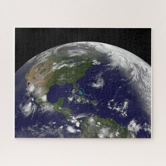 Tropical Storms On Planet Earth. Jigsaw Puzzle (Horizontal)