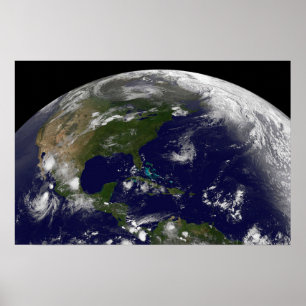 Tropical Storms On Planet Earth. Poster