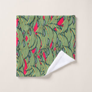 tropical style patterned towel
