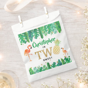 Tropical Summer Beach Luau Boys 2nd Birthday Favour Bags