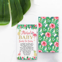 Tropical Summer Beach Luau Girl Baby Shower Book