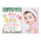 Tropical Summer Beach Luau Girl Photo 1st Birthday