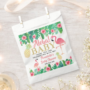 Tropical Summer Beach Luau Girls Baby Shower Favour Bags