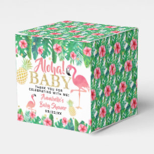 Tropical Summer Beach Luau Girls Baby Shower Favour Box