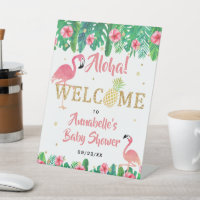 Tropical Summer Beach Luau Girls Baby Shower