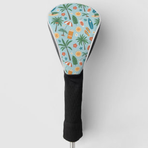 Tropical Summer Beach Pattern (2) Golf Head Cover