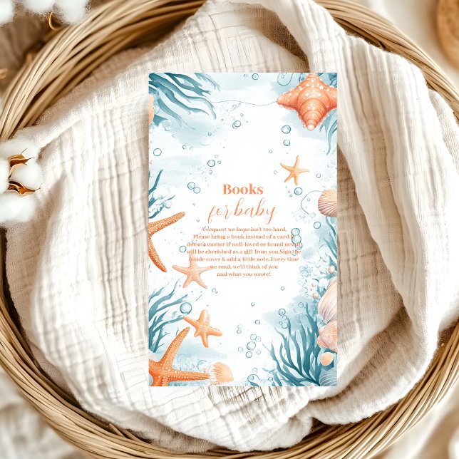 Tropical Summer Beach Starfish  Books for Baby Enclosure Card (Creator Uploaded)