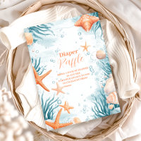 Tropical Summer Beach Starfish  Diapper Raffle