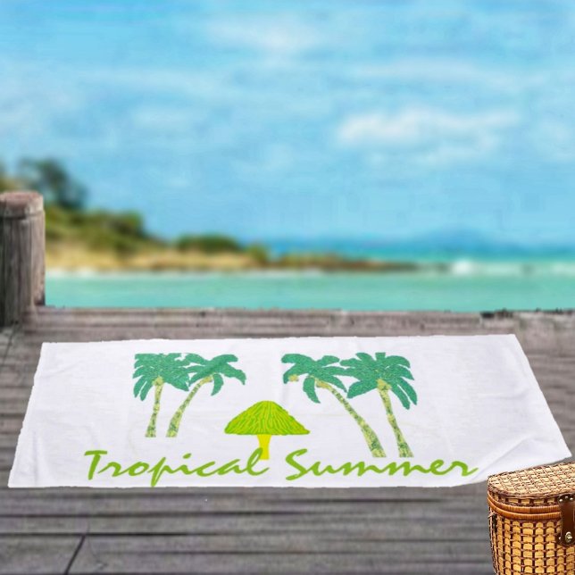 Tropical Summer Beach Towel (Take in some beach time with a favorite beach towel!)