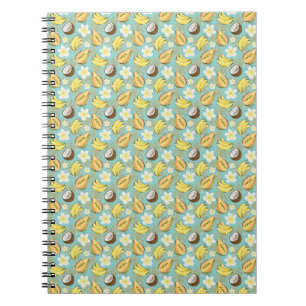 Tropical Summer Fruit Pattern Notebook