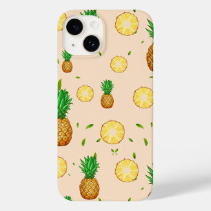 TROPICAL SUMMER FRUIT pineapple Slice pattern Case-Mate iPhone 14 Case