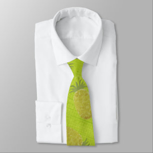 Tropical Summer Fruits Kiwi Green Tie