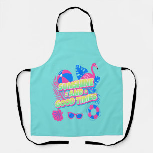 Tropical Summer Fun Vibes Apron