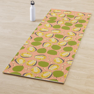 Tropical Summer Jackfruit Pattern - Exotic Fruit Yoga Mat