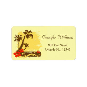 Tropical summer label