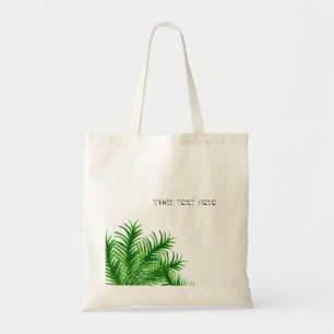 Tropical Summer Palm Tree Leaf Beach Tote Bag