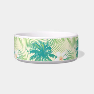 Tropical summer palm trees bowl