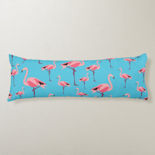 Tropical Summer Pink Flamingo Pattern Body Cushion