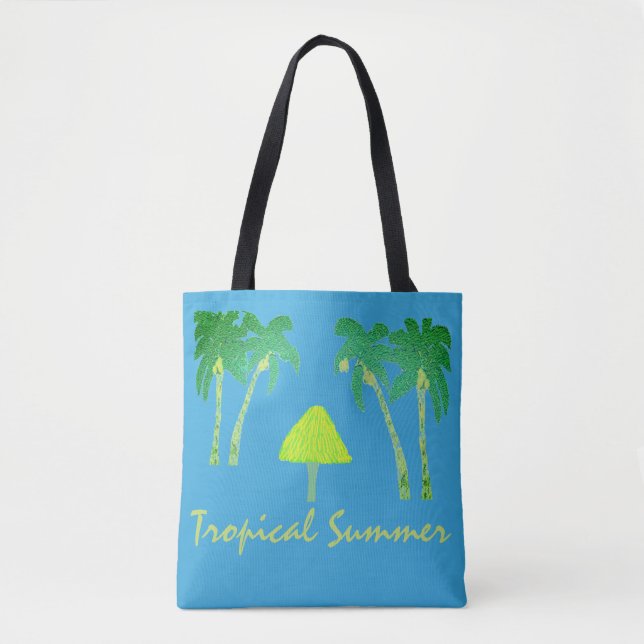 Tropical Summer Tote Bag (Front)