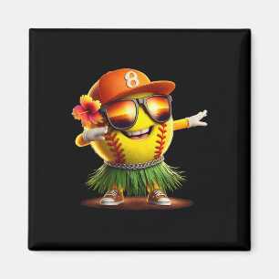 Tropical Summer Vacation Funny Hawaii Softll Ll Ha Magnet