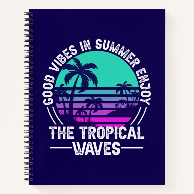 Tropical Summer Vibes-82646 Notebook (Front)