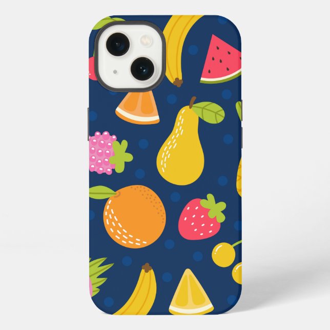  Tropical Summer Waves Beach Party Pattern    iPhone Case (Back)