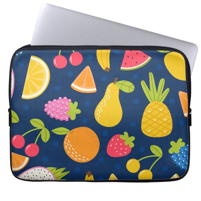  Tropical Summer Waves Beach Party Pattern    Laptop Sleeve (Front)