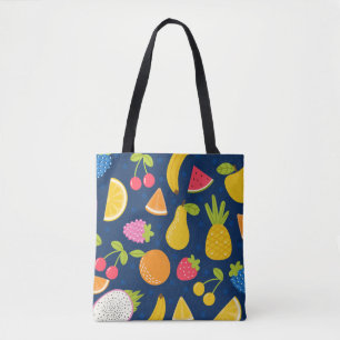 Tropical Summer Waves Beach Party Pattern Tote Bag