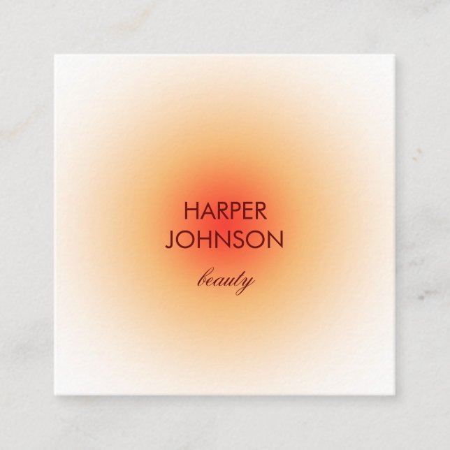 tropical sun business card (Front)