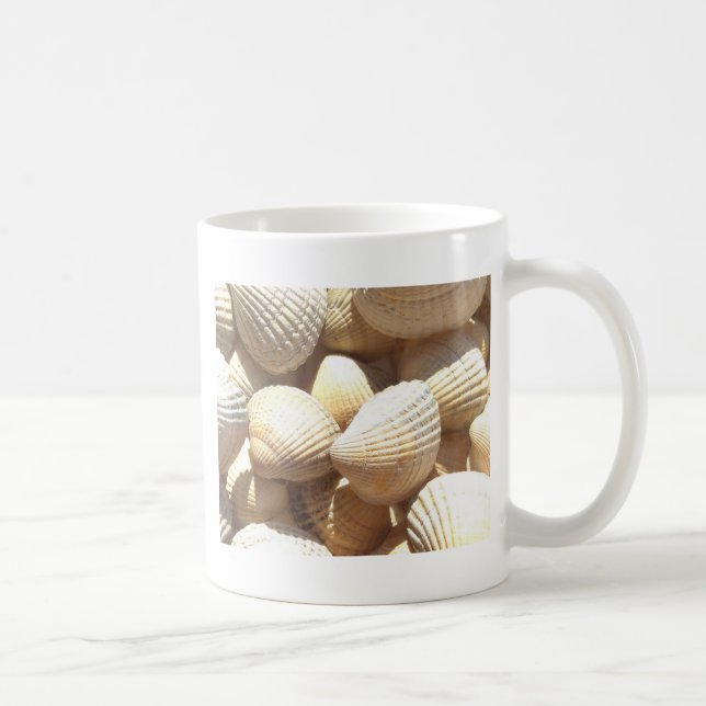 Tropical Sunny Exotic Sea Shells Coffee Mug (Right)
