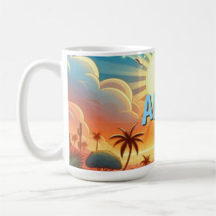 Tropical Sunrise Personalised Coffee Mug