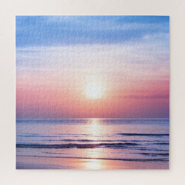 Tropical Sunrise: Sea, Sky, Serenity Jigsaw Puzzle (Vertical)