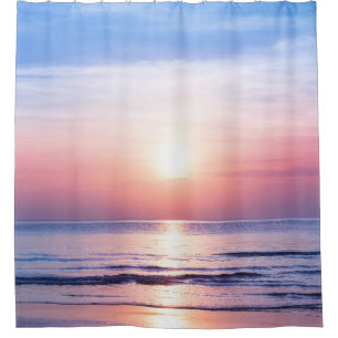 Tropical Sunrise: Sea, Sky, Serenity Shower Curtain