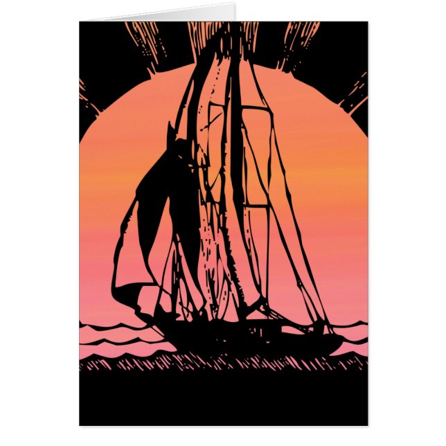 tropical sunrise sunset ship (Front)