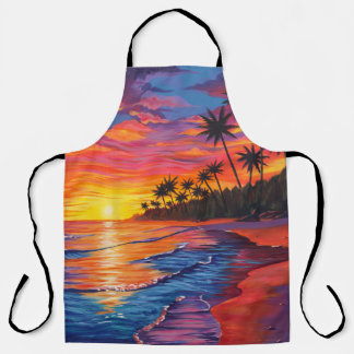 Tropical Sunset Apron