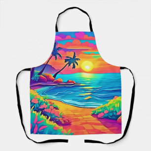 Tropical Sunset Beach Apron