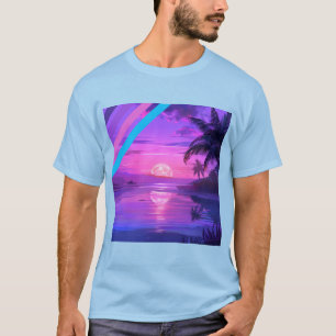 Tropical Sunset Beach Paradise Men's T-Shirt