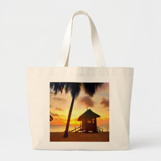 Tropical Sunset Beach Tote Bag